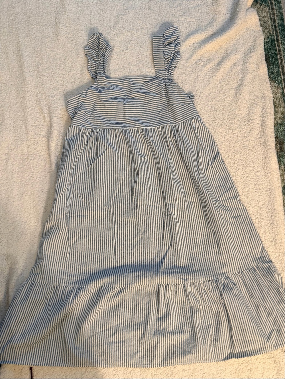 Universal Thread Blue and White Striped Midi Dress